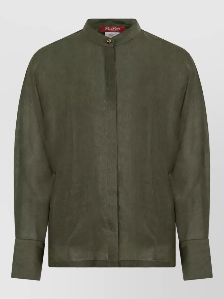 S Max Mara ramie shirt jacket