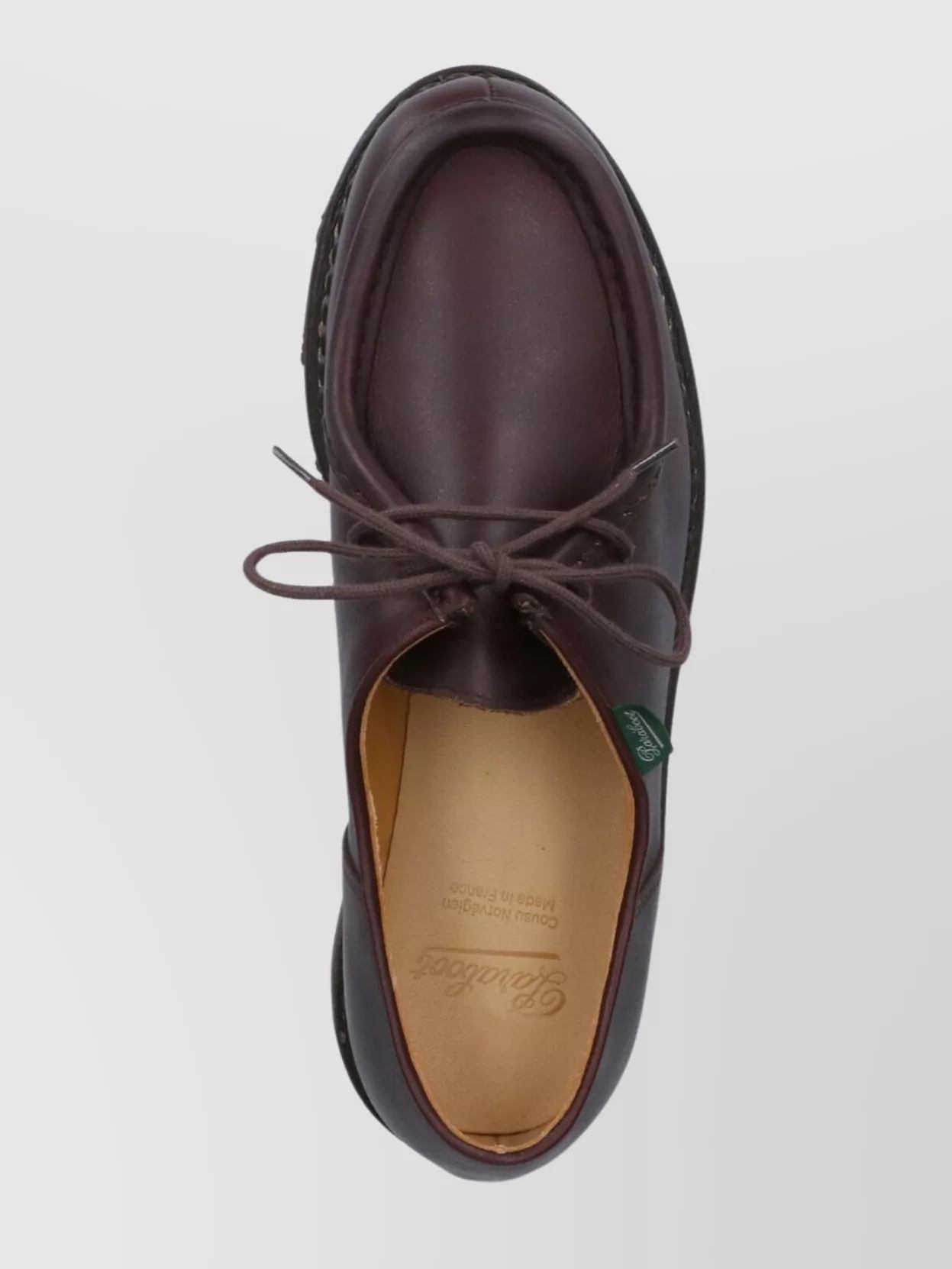 Shop Paraboot Brogues Leather Contrast Stitching
