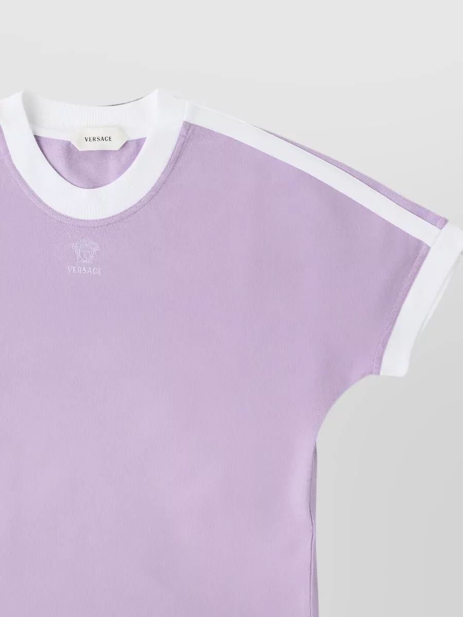 Versace Ribbed Cotton T-Shirt