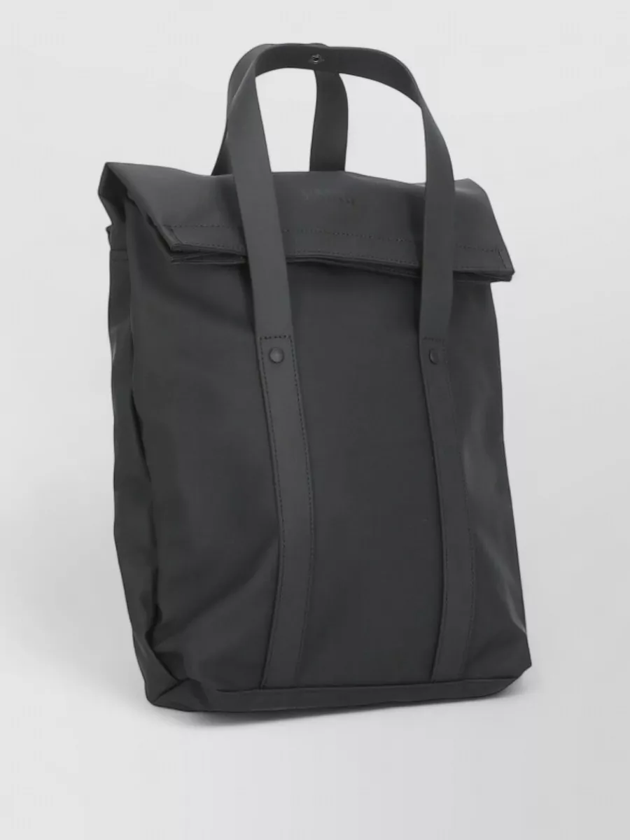 Rains Waterproof Fabric Backpack Mesh Back Panel