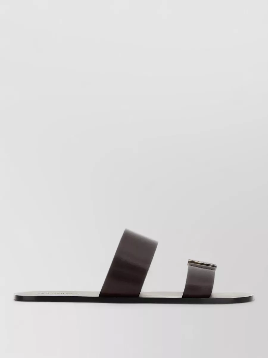 Saint Laurent leather babylone slides