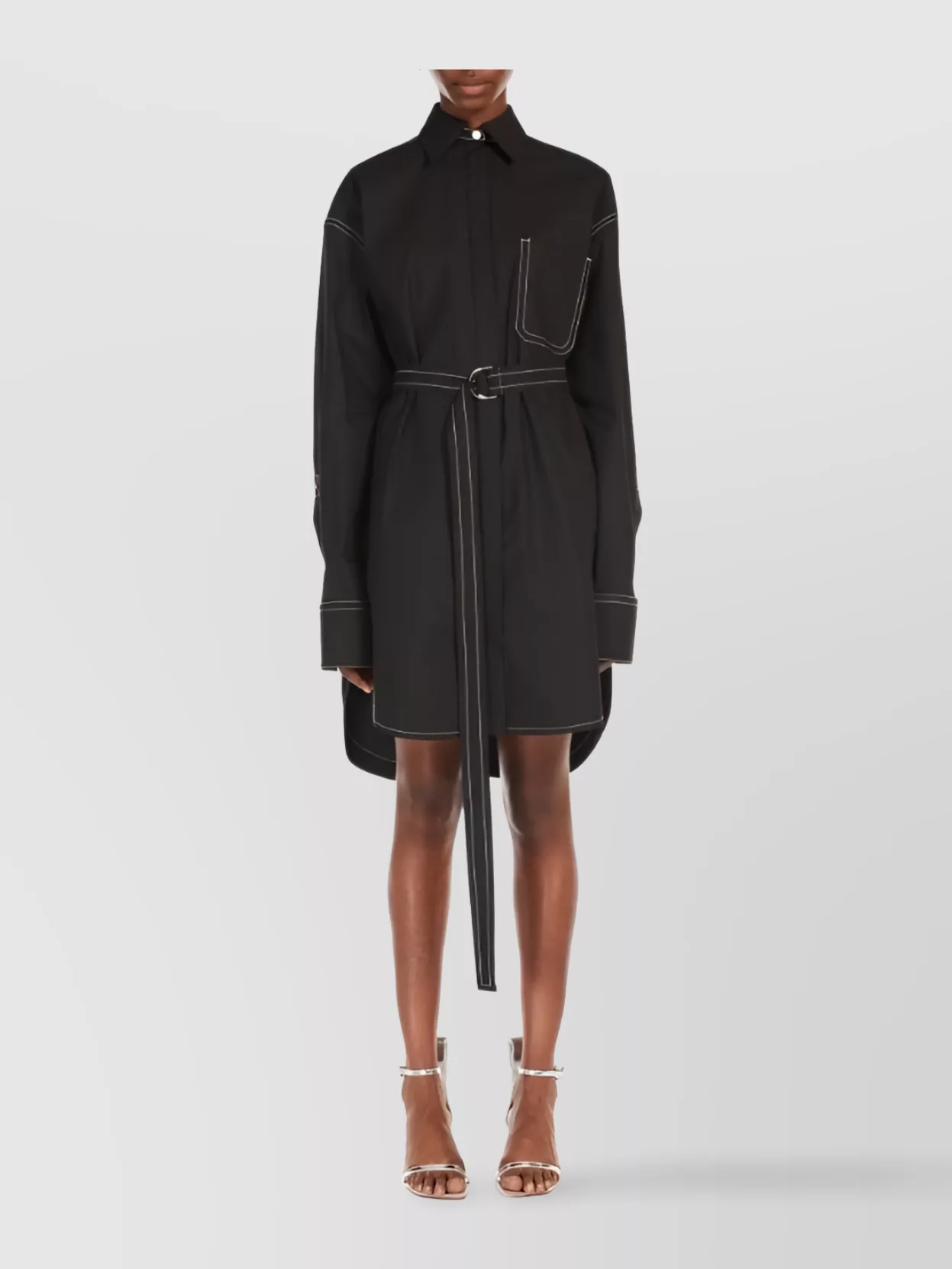 Sportmax Shirt Longline Waist Belted