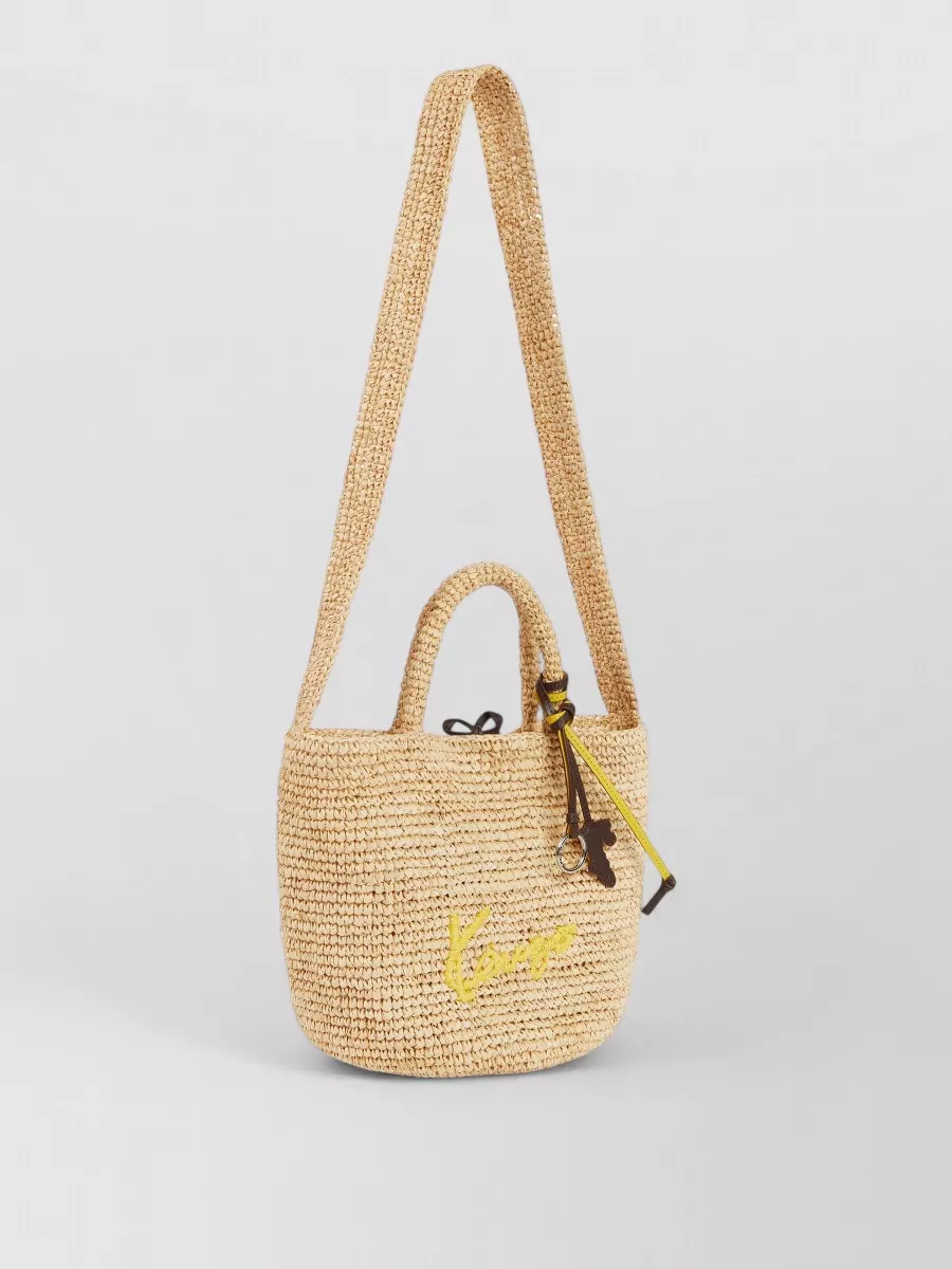Kenzo Small Raffia Beach Bag