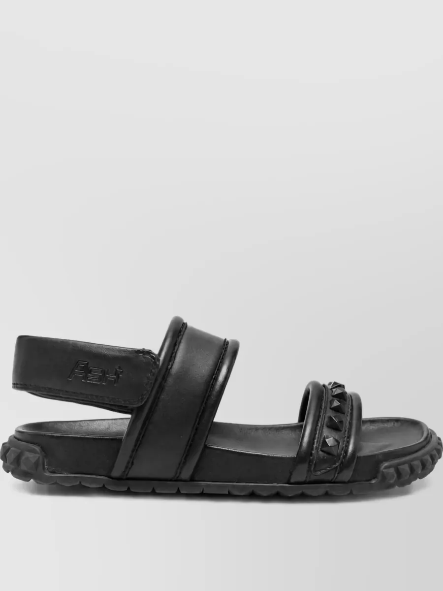 Ash Leather Slides
