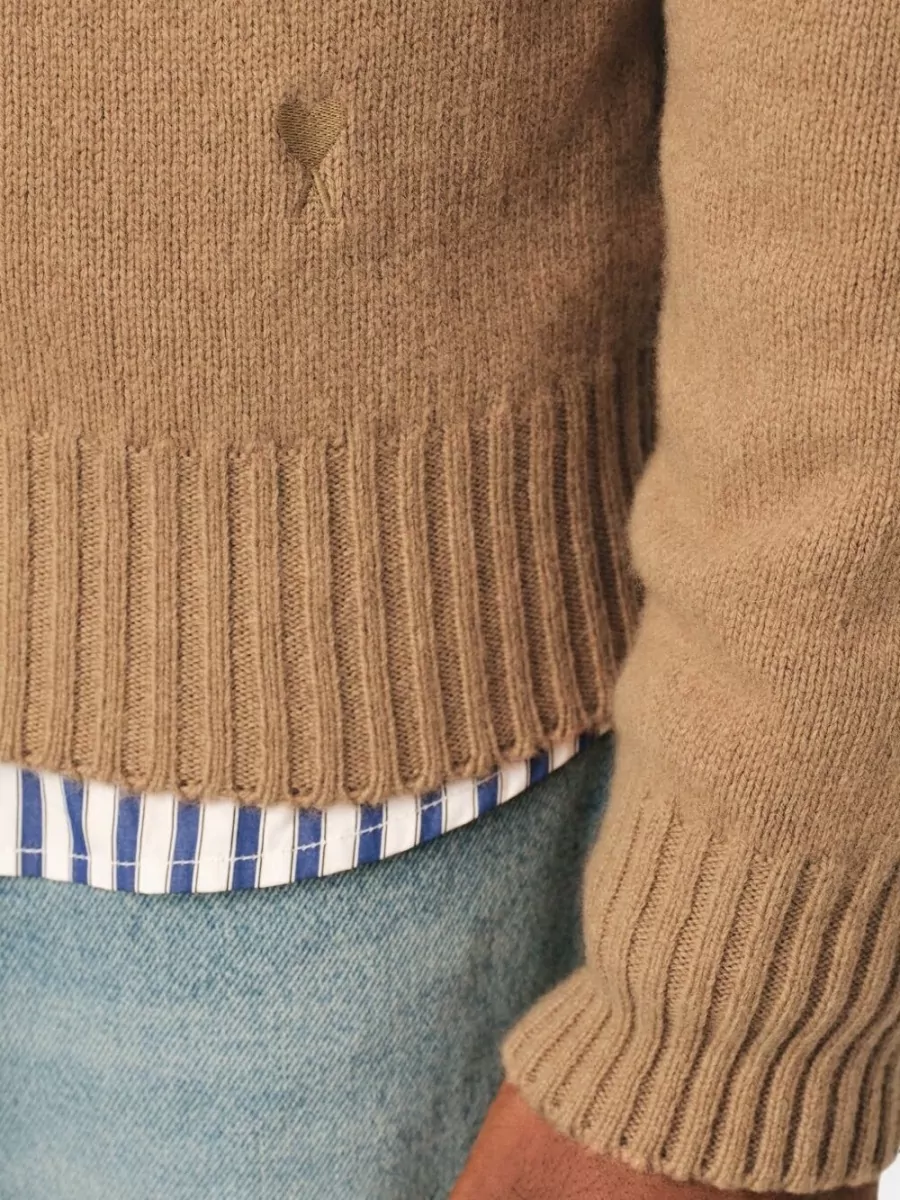 Ami Paris Cashmere Crewneck Sweater