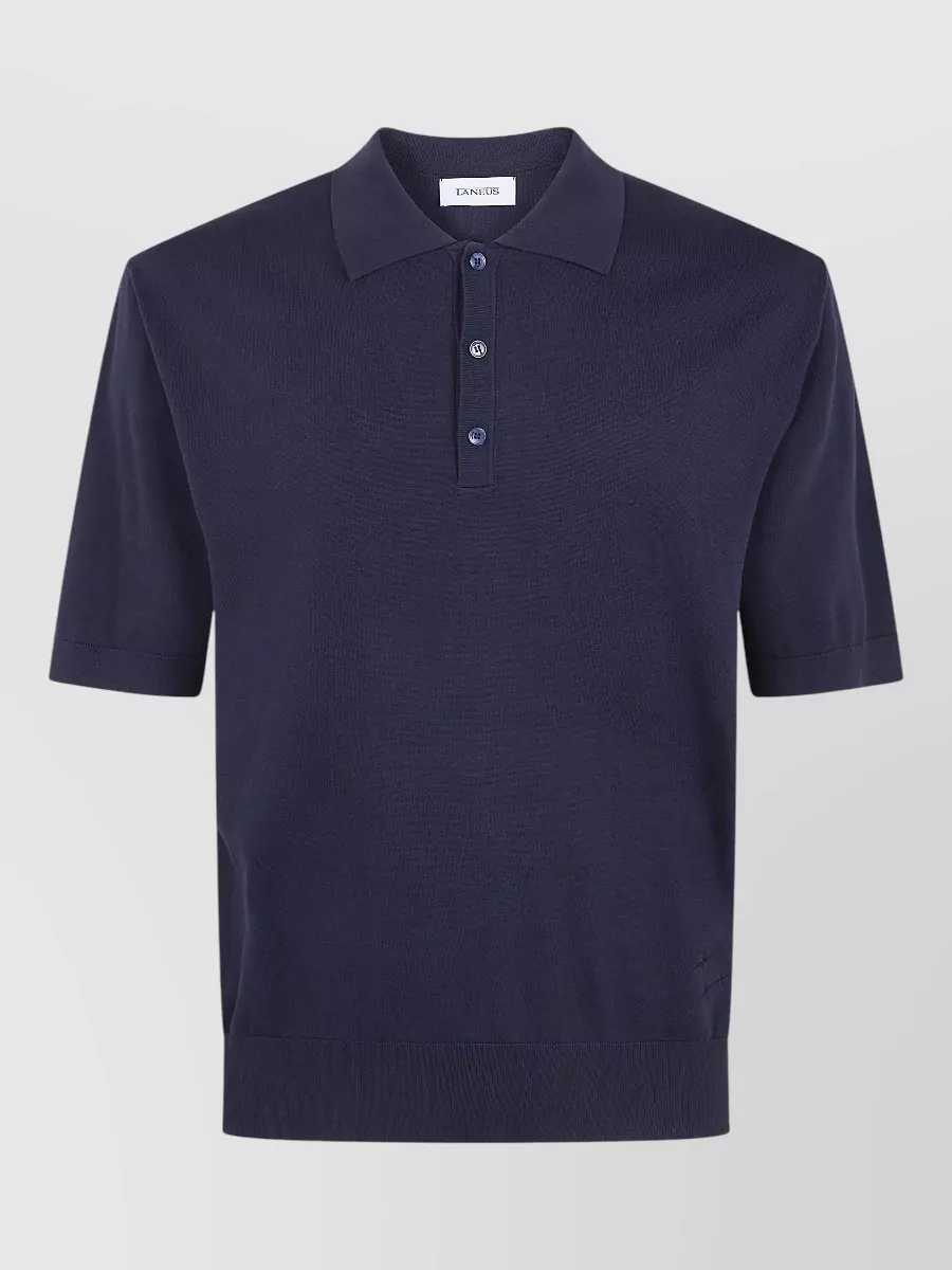 Laneus Knitted Polo Shirt