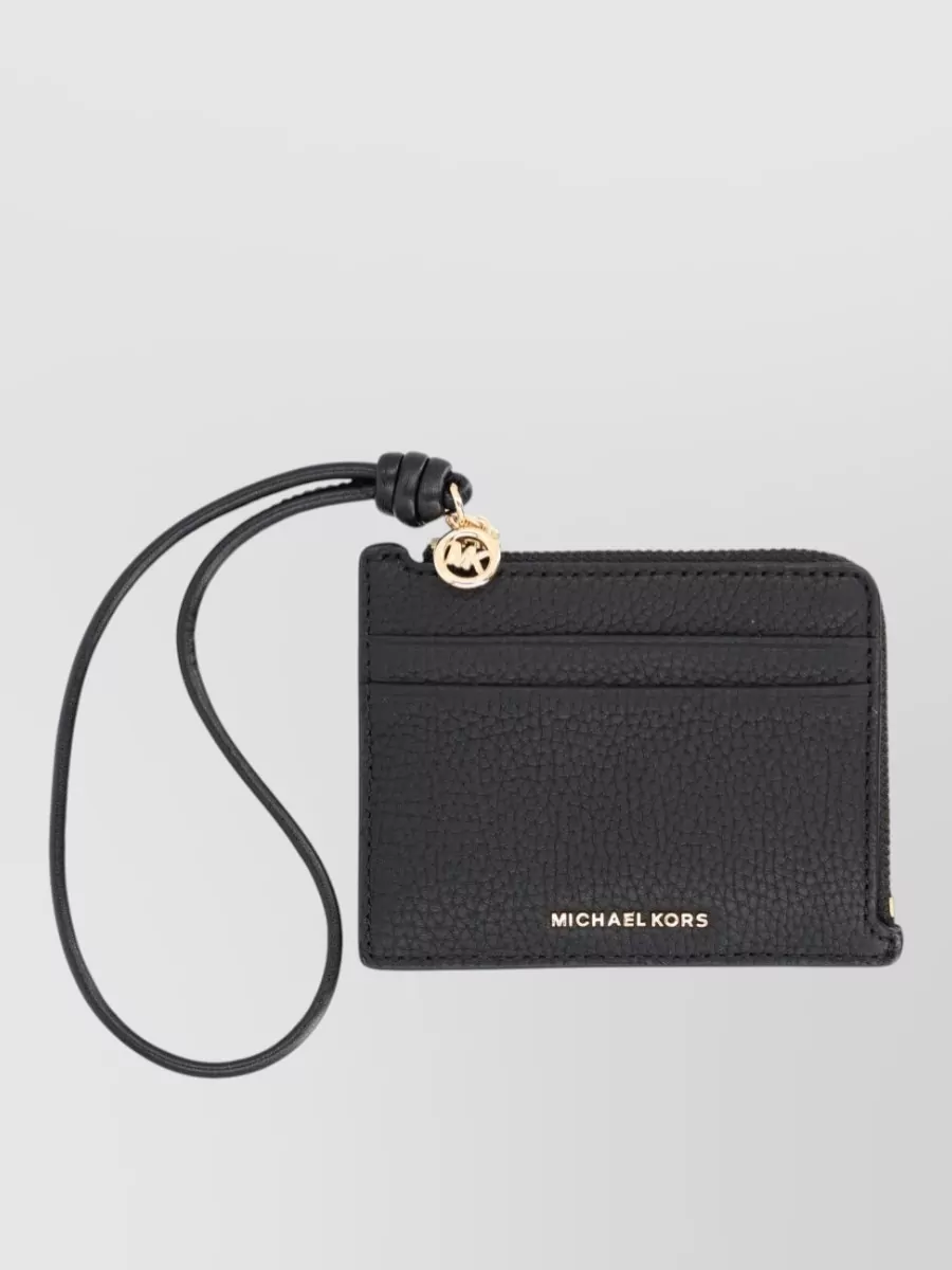 Michael Kors leather jet set card holder