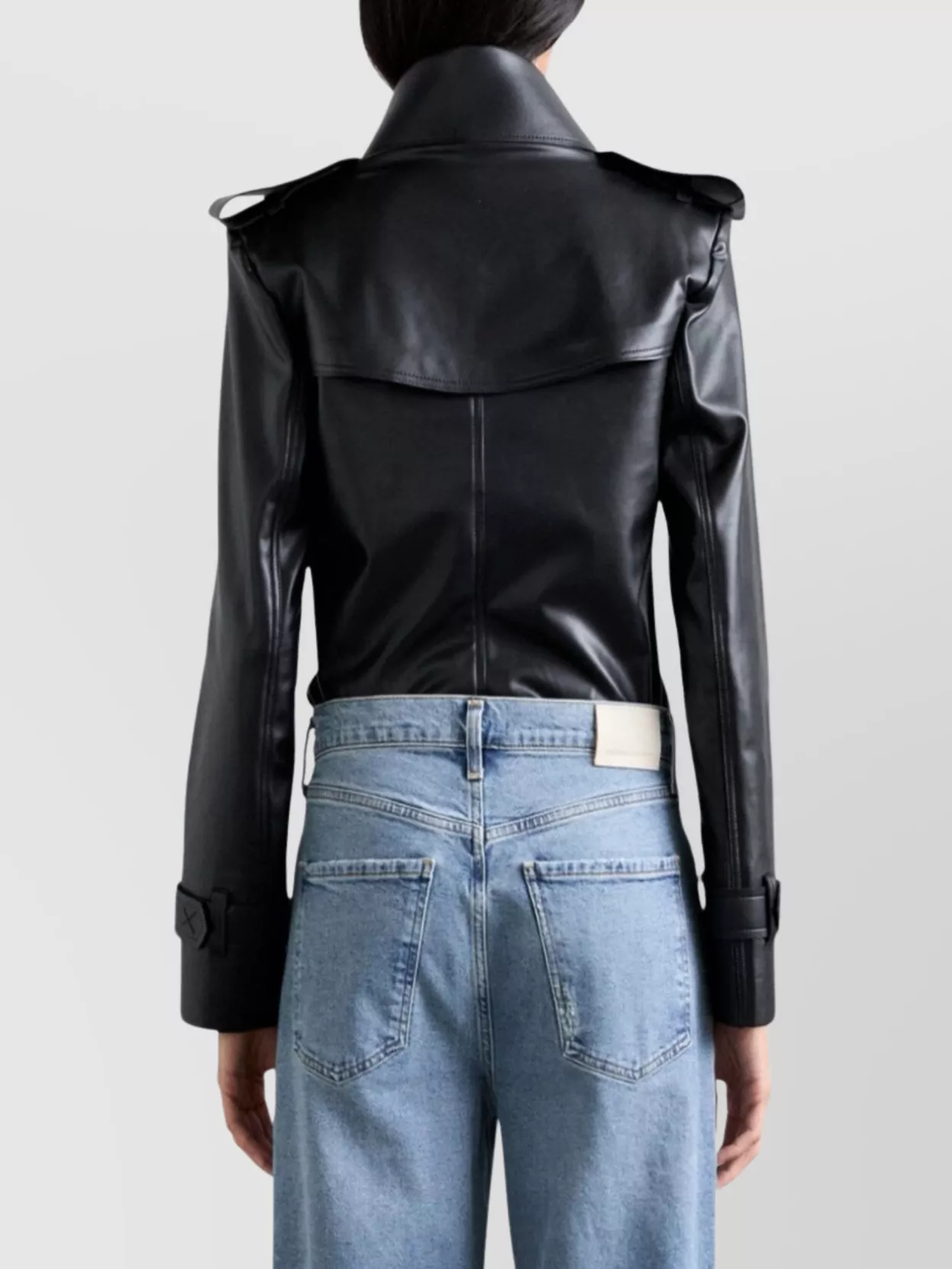 Norma Kamali Trench Bodysuit Double Breasted