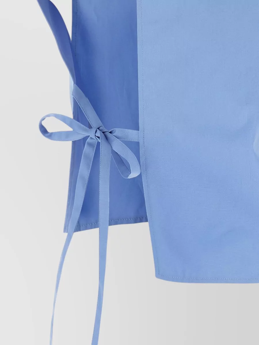 Miu Miu Cotton Sleeveless Poplin Shirt