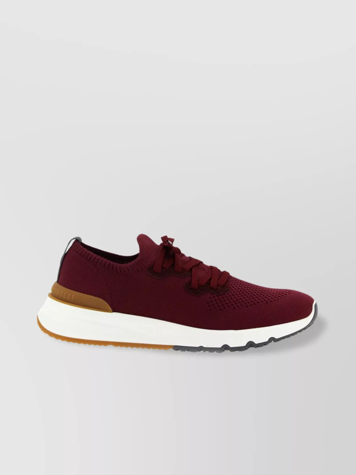 Brunello Cucinelli Knit Upper Sneakers Pull Tab Rubber Sole