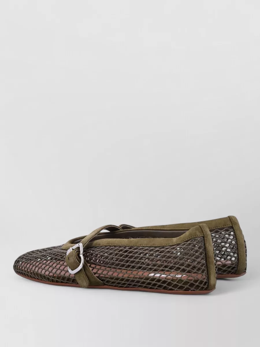 Alaïa Fishnet Ballerina Flats