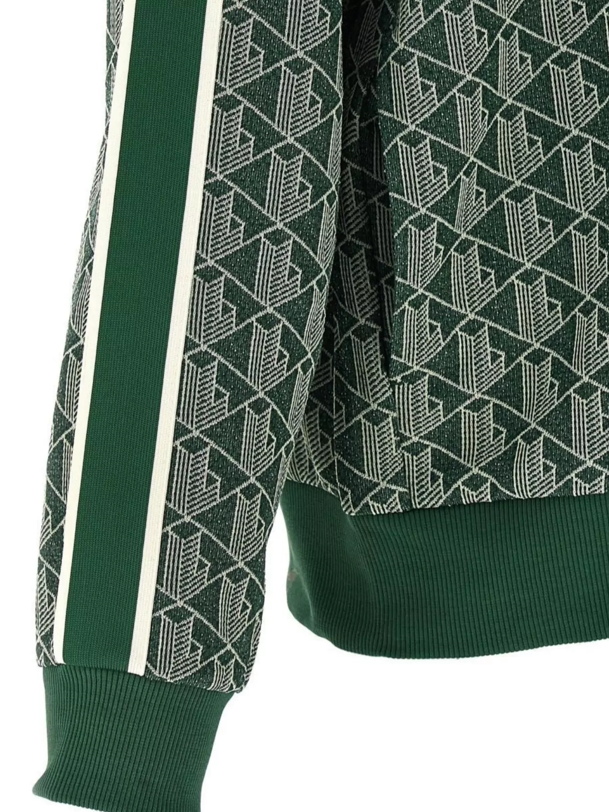 Lacoste Sweatshirt With High Collar And Side Stripes