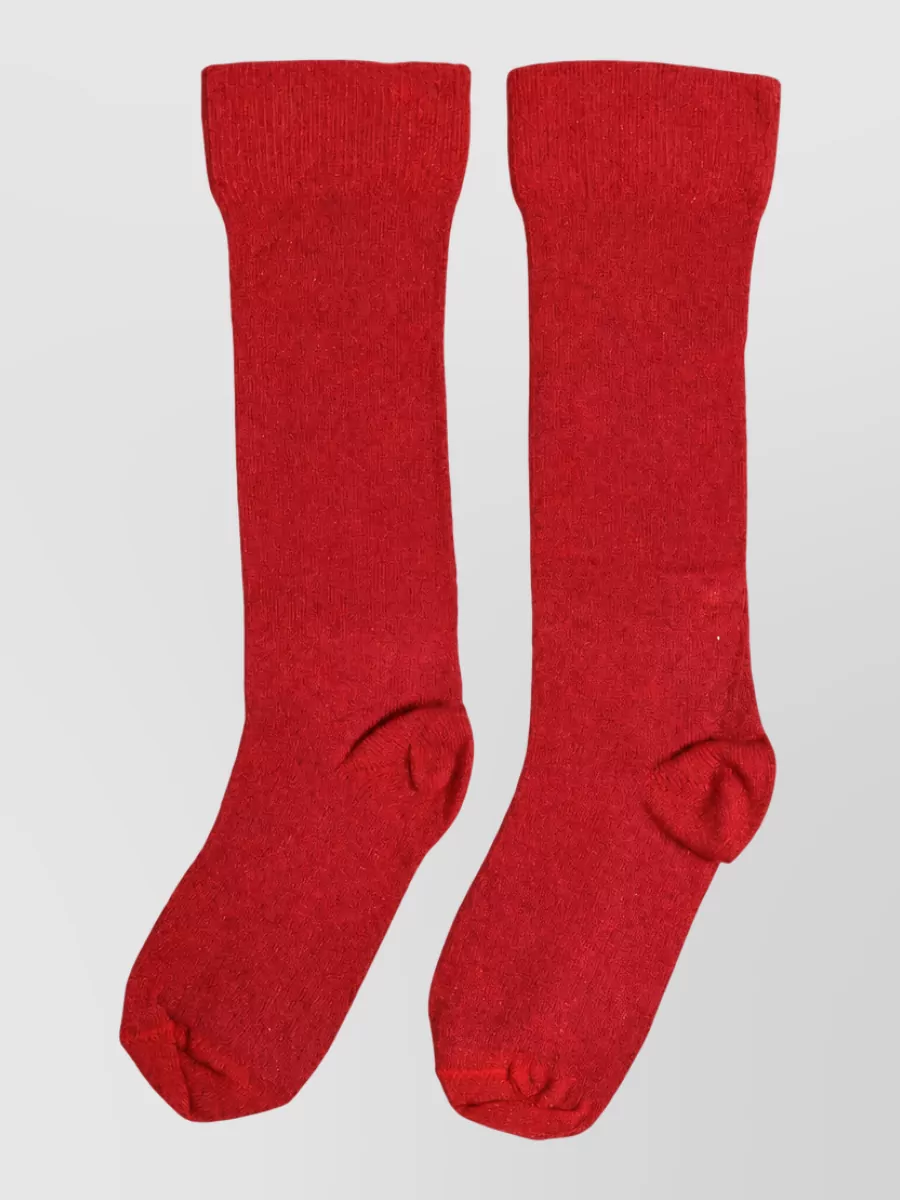 Dolce&Gabbana viscose logo mid calf socks