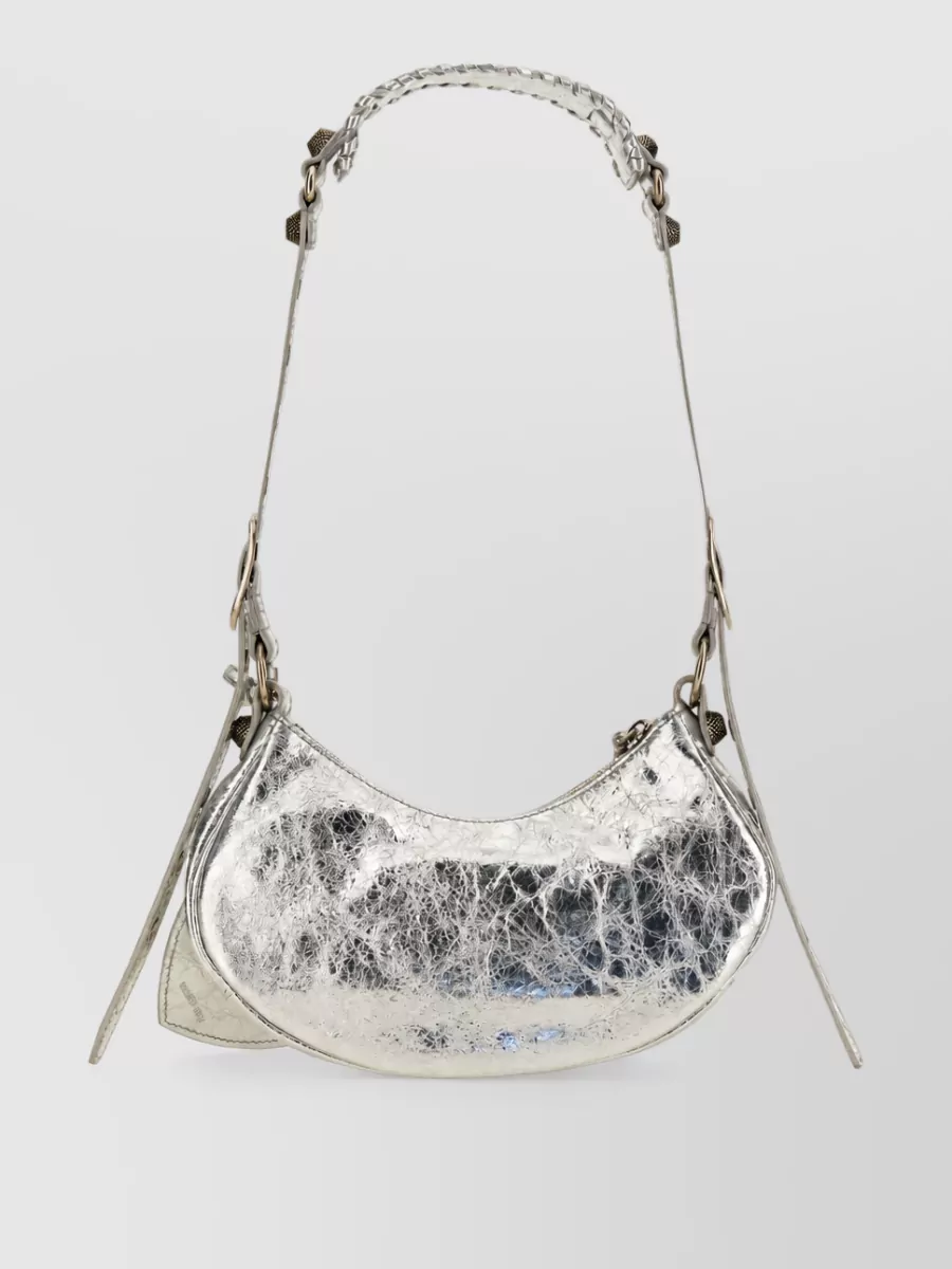 Balenciaga Le Cagole Small Leather Clutch Bag