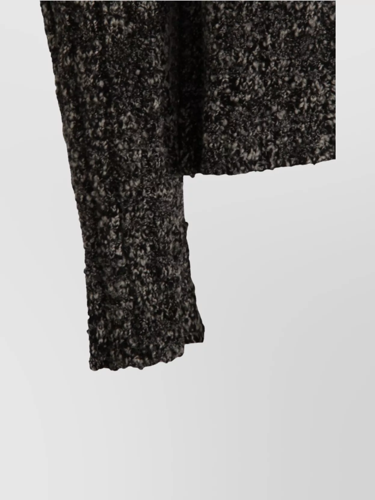 Dolce&Gabbana Textured Fabric Round Neck Long Sleeve Sweater