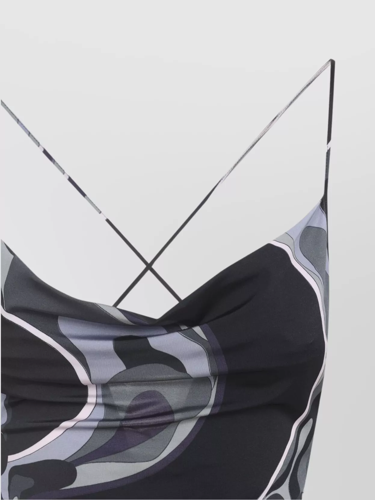 Pucci Spaghetti Strap Mini Dress With Abstract Design