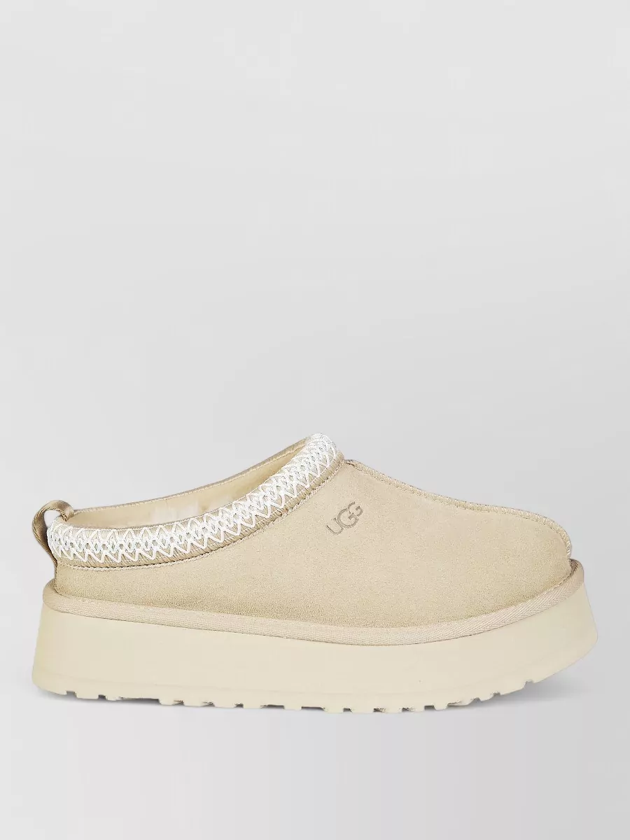 Ugg Suede Leather Platform Slippers