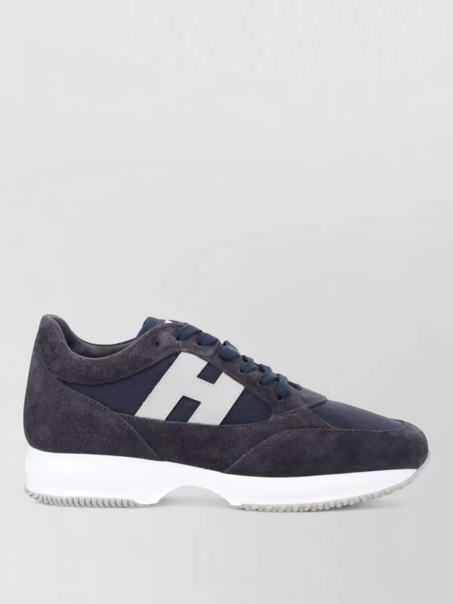 Hogan Low Top Sneakers Round Toe Rubber Sole