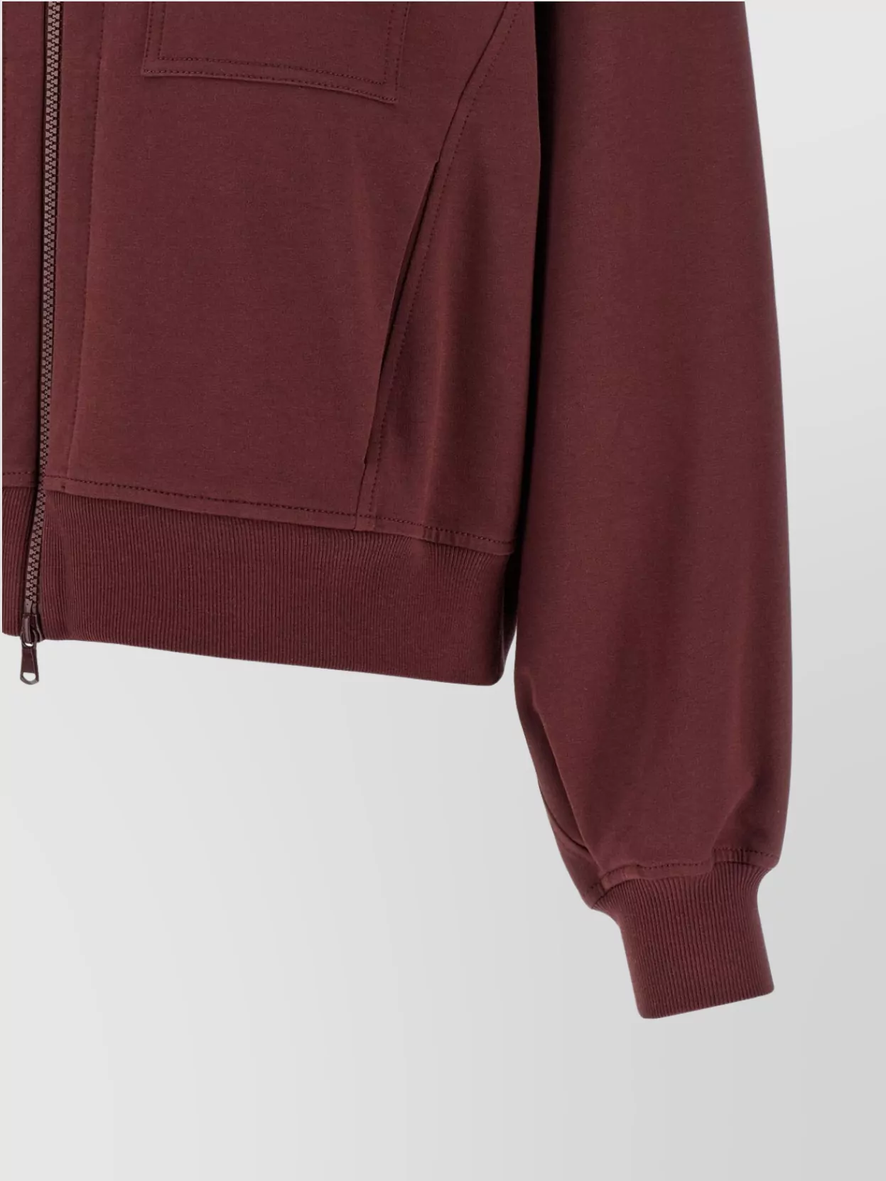 Brunello Cucinelli Collared Neck Sweatshirt With Shiny Flap Detail In Red