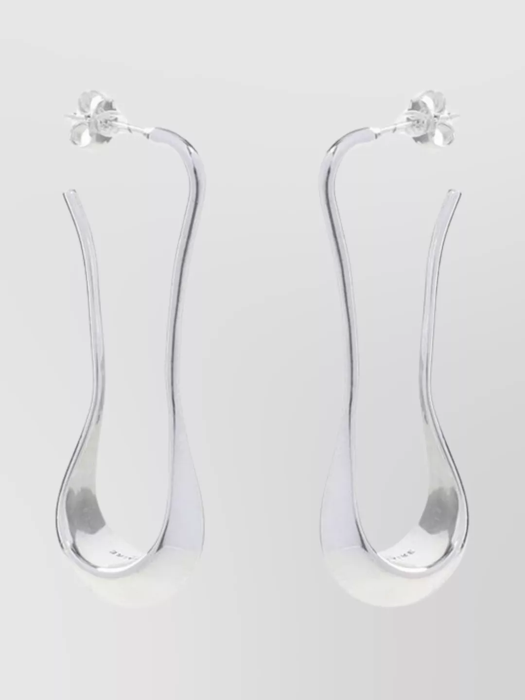 Lemaire Contemporary Curved Drop Earrings
