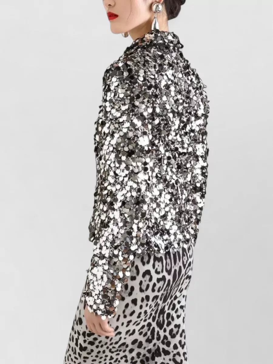 Dolce&Gabbana Sequin Embellished Blazer Tailored Evening Jacket