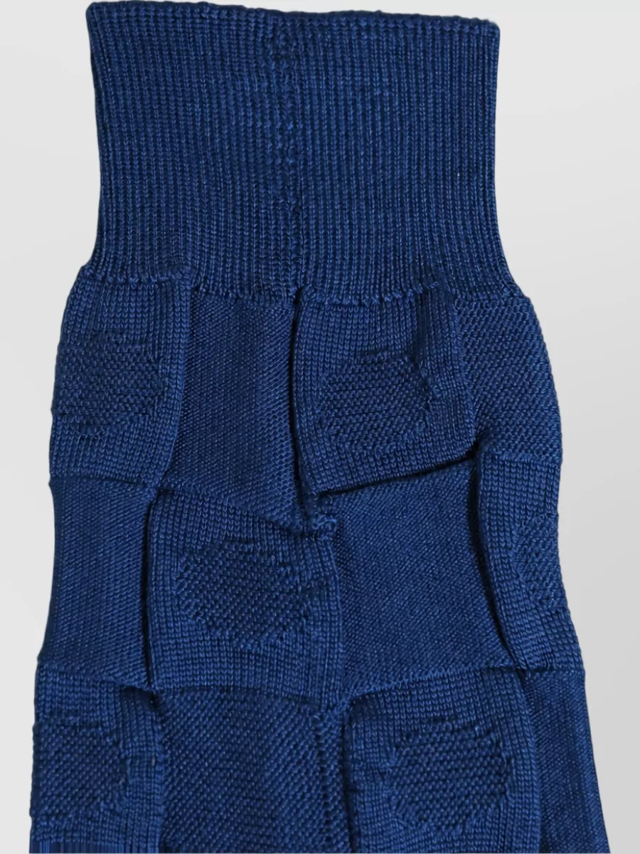 Dolce&Gabbana Silk Checkered Mid Calf Socks