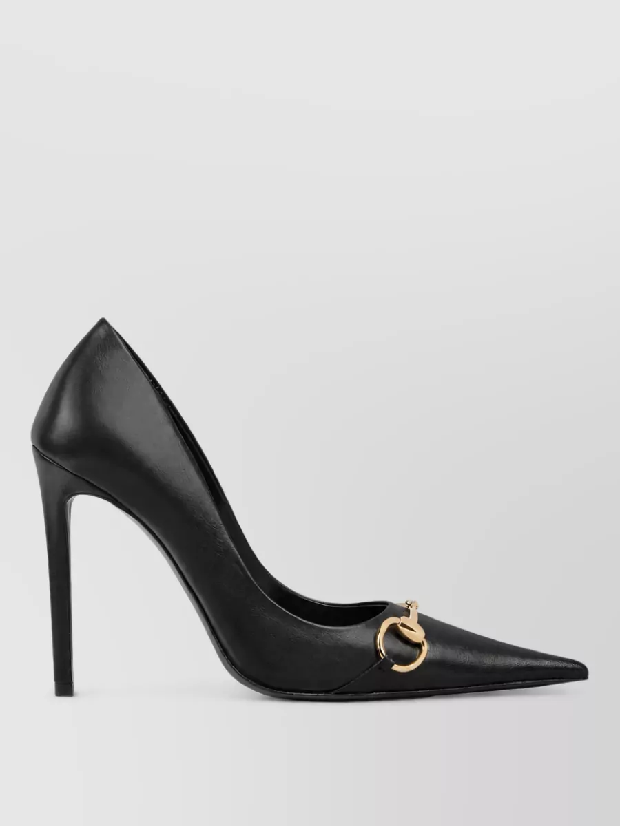 Gucci Leather Point-Toe High-Heel Pumps