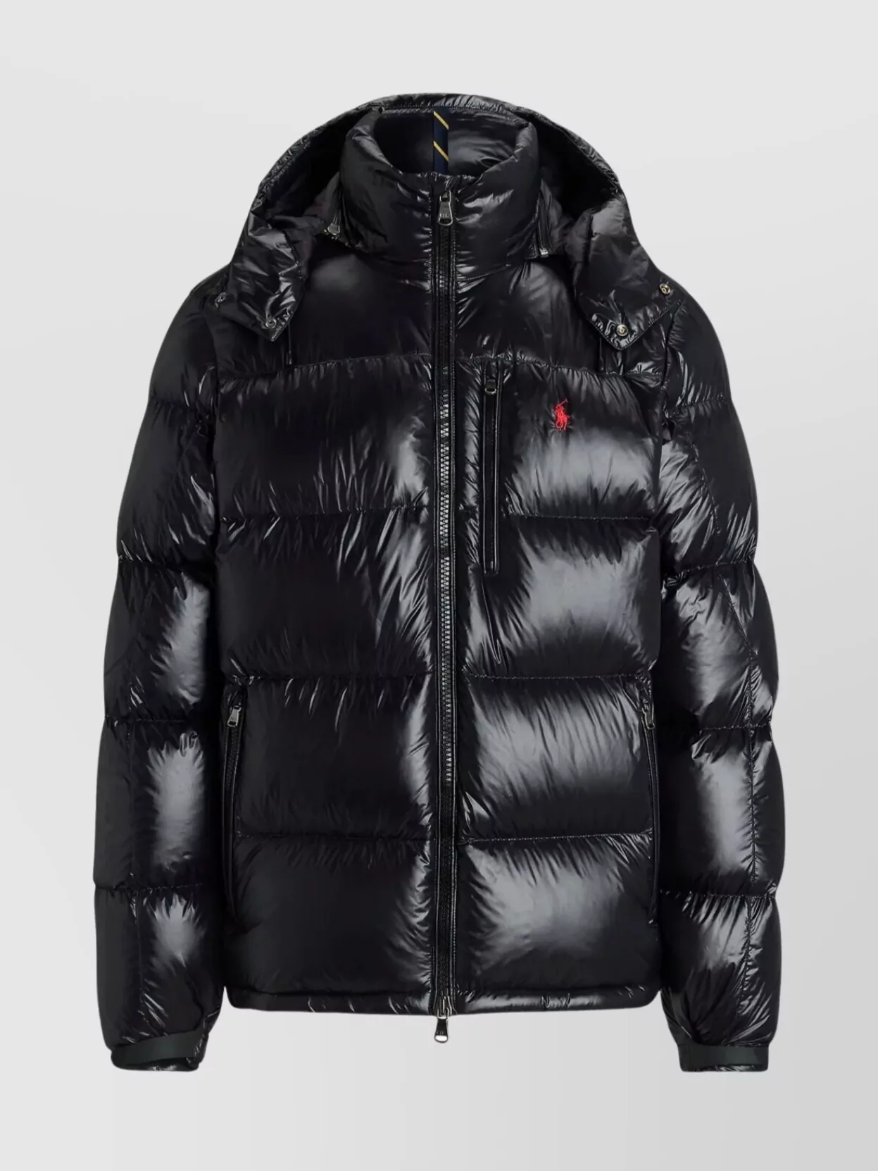 Polo Ralph Lauren Hooded Quilted Bomber Jacket And Pockets