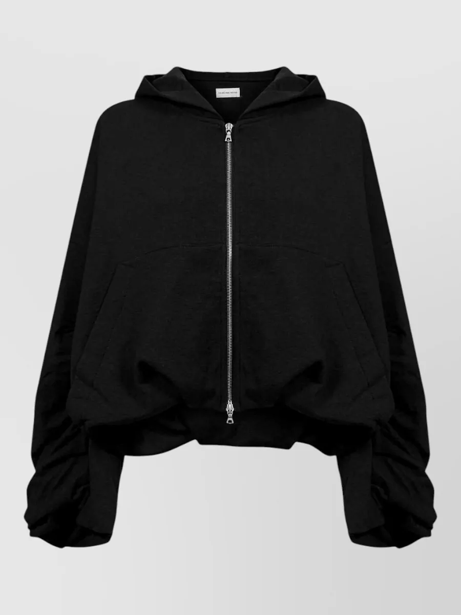 Dries Van Noten cotton oversized zip-up hoodie