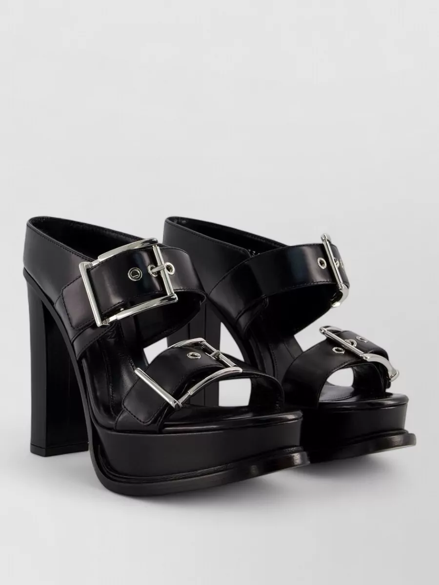 Alexander McQueen leather platform sandals