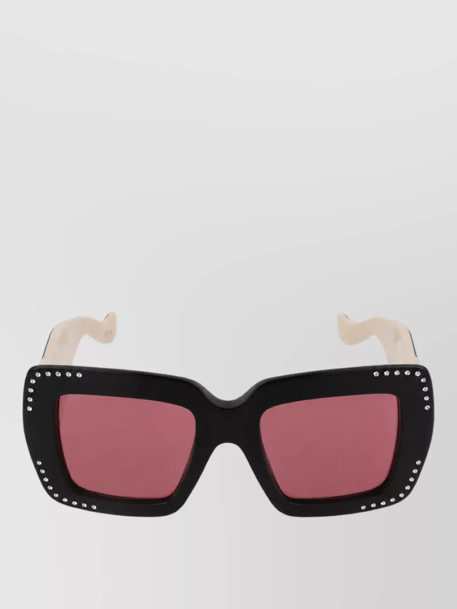 Valentino Rectangular Acetate Sunglasses