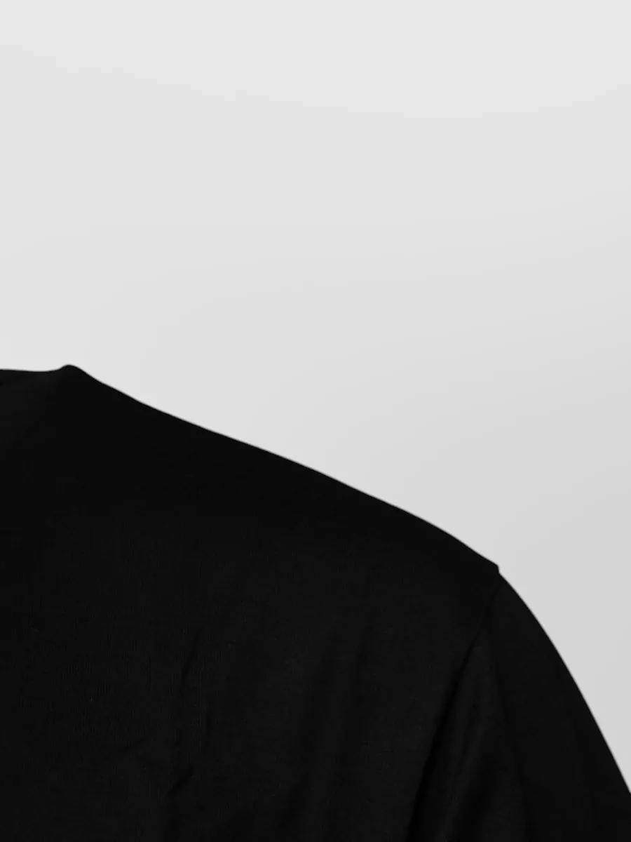 Dolce&Gabbana Cotton Logo Patch Crew Neck T-Shirt
