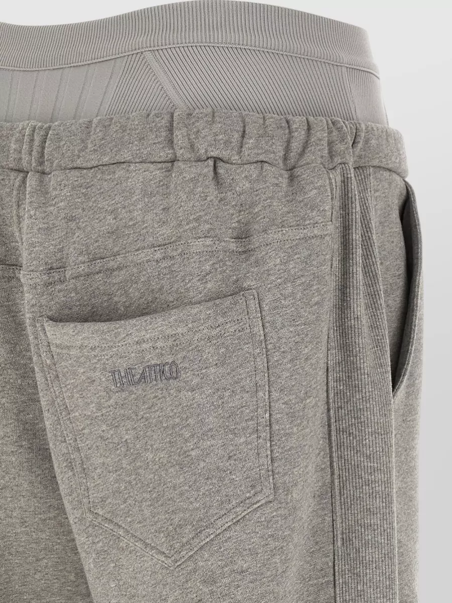 The Attico Fleece Joggers Side And Back Pockets Cuffs