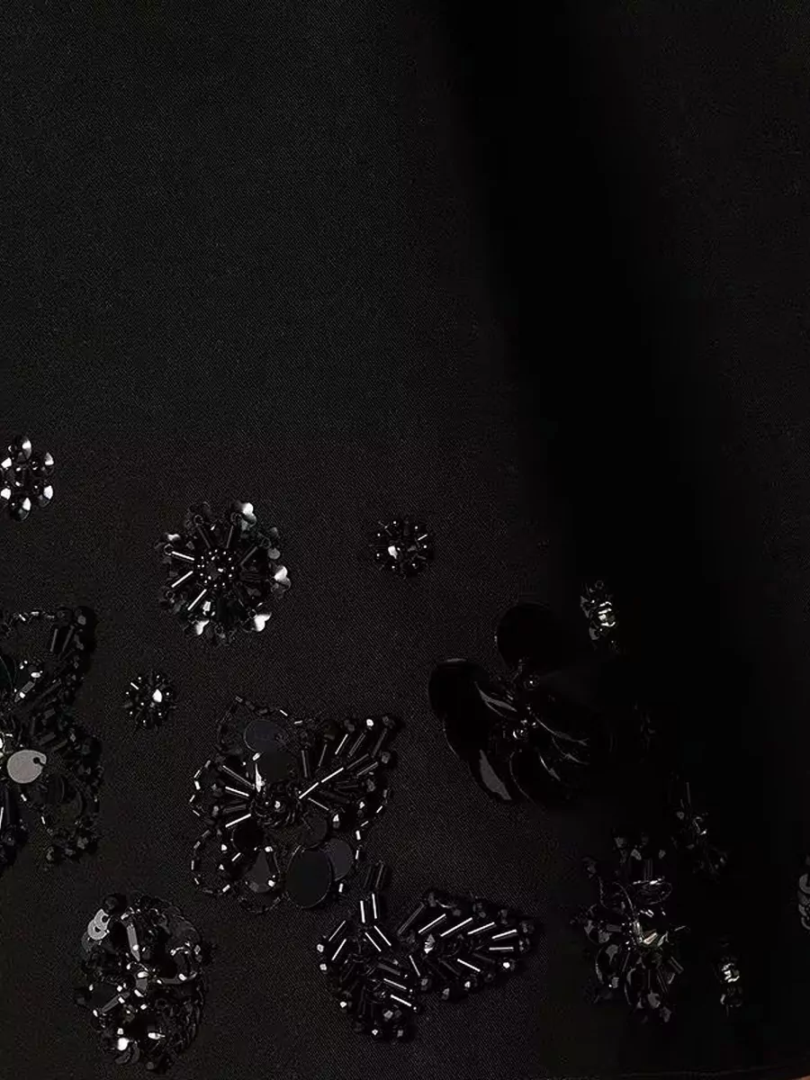 Golden Goose Mini Skirt Elastic Waistband Floral Embellishments