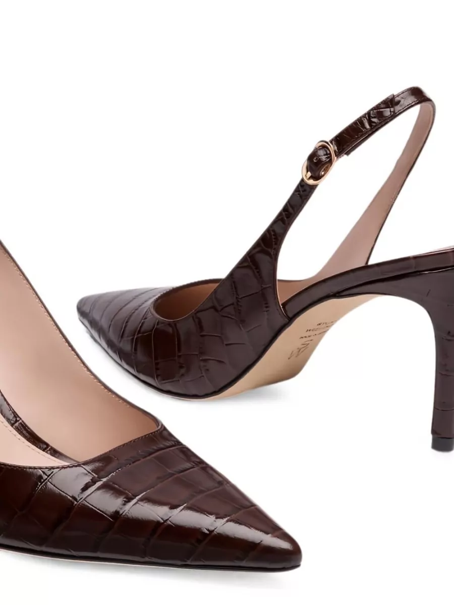 Stuart Weitzman Leather Flat Pumps