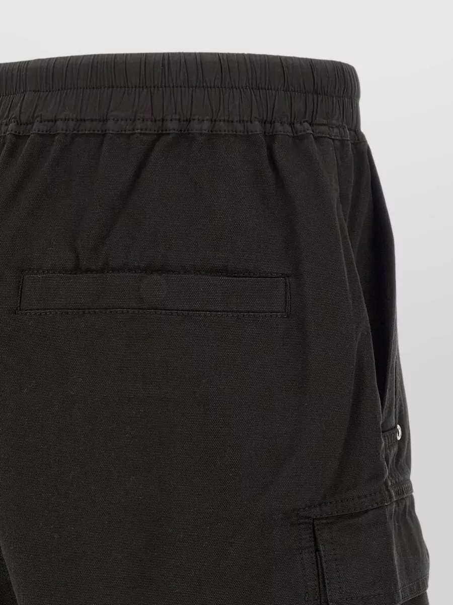 Rick Owens Drkshdw Cotton Low-Rise Cropped Cargo Bermuda Shorts