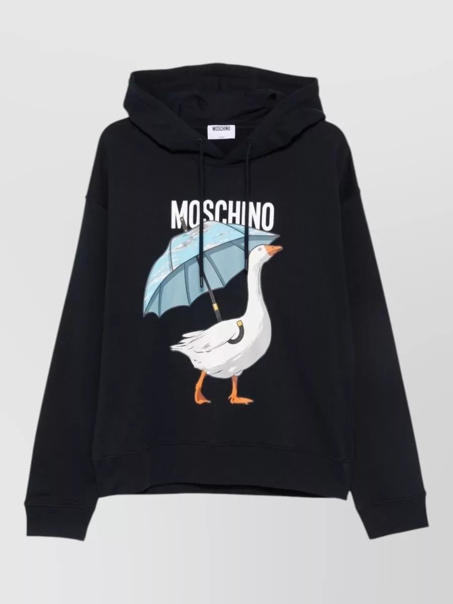 Moschino cotton crewneck hoodie