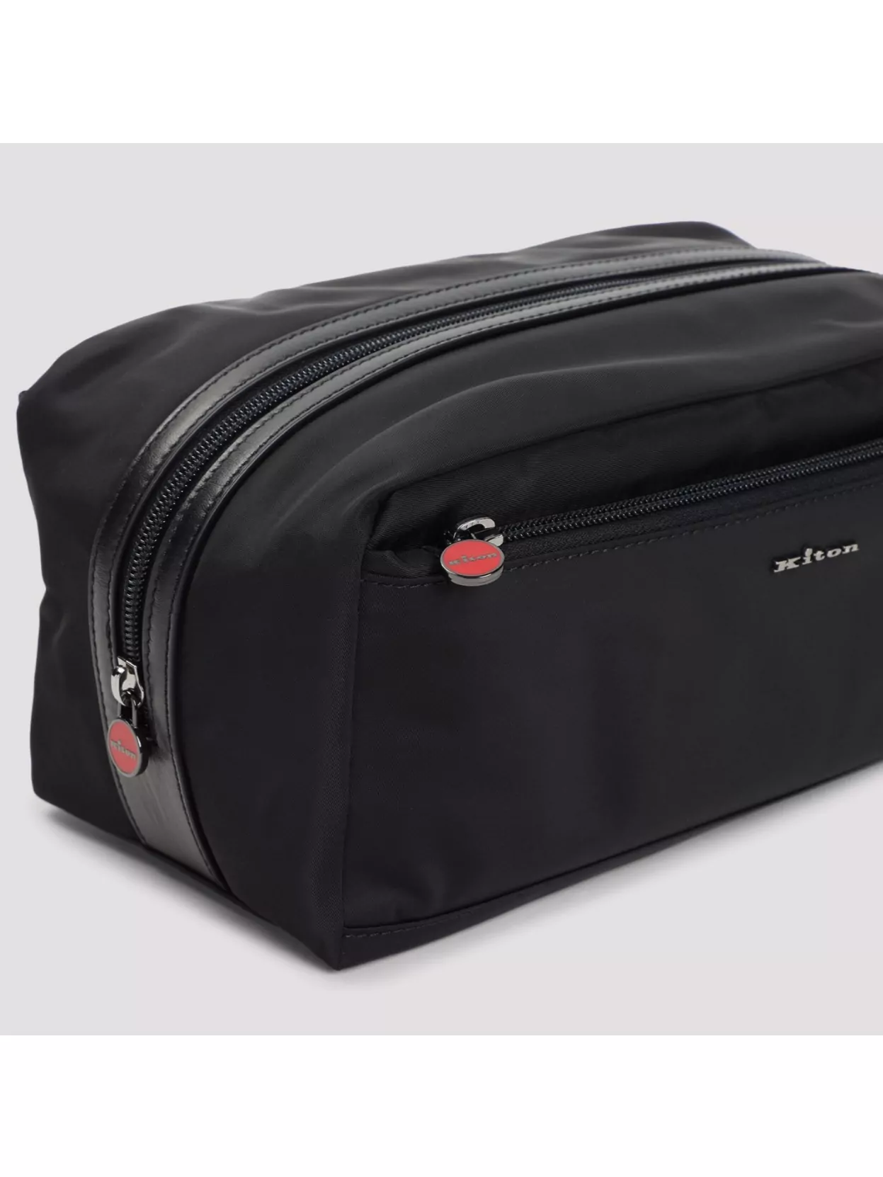 Kiton Travel Pouch Contrasting Stitching