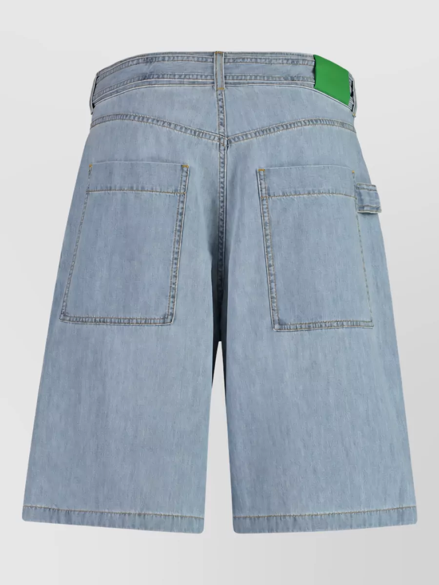 Bottega Veneta Denim Bermuda Shorts
