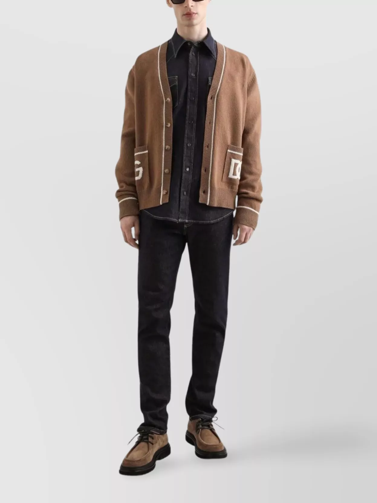Dolce&Gabbana Trousers With Belt Loops And Contrast Stitching