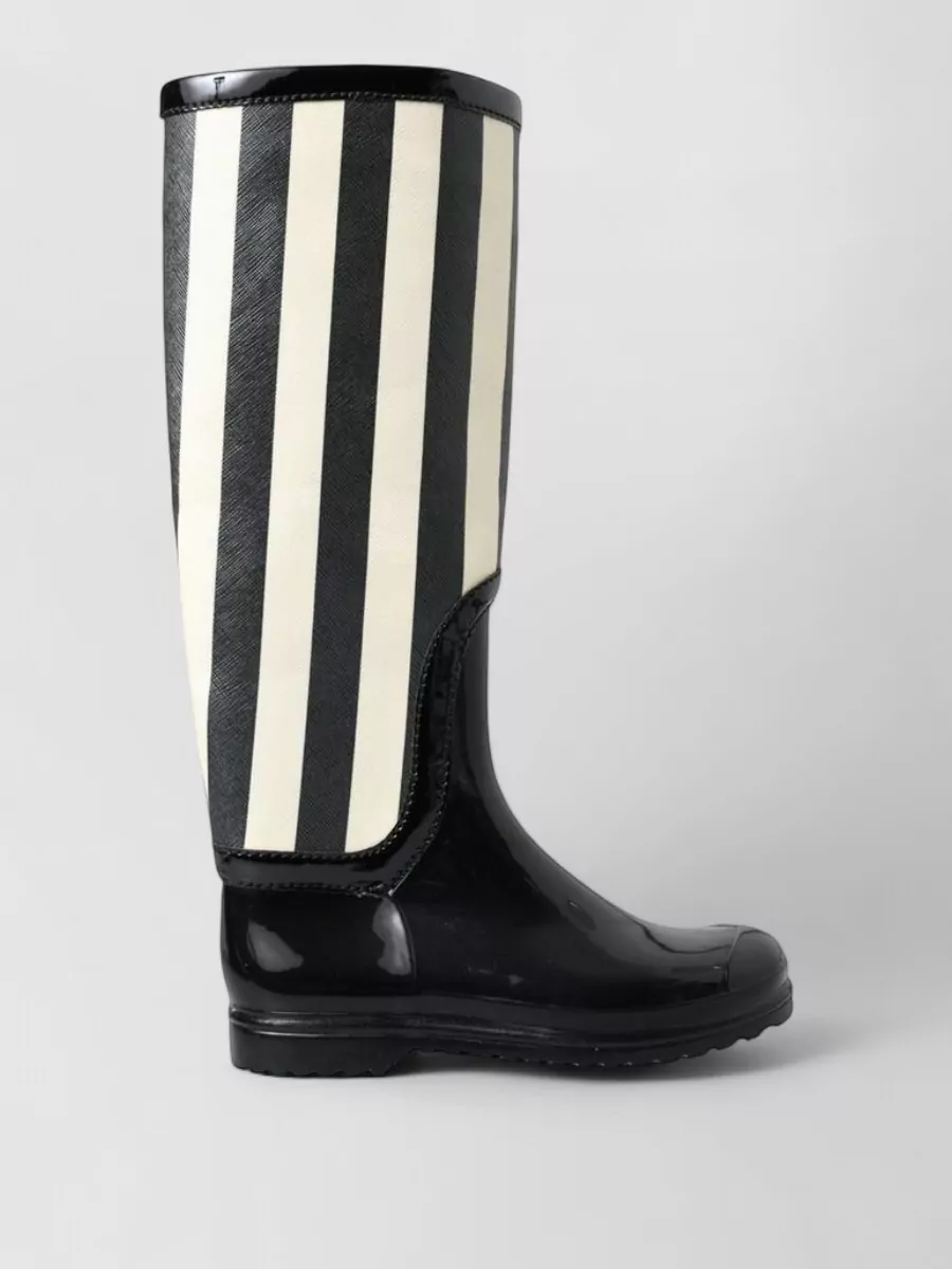 Dolce&Gabbana Rubber Knee-High Rain Boots