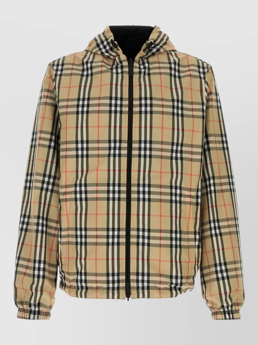 Burberry Printed reversible hooded raincoat