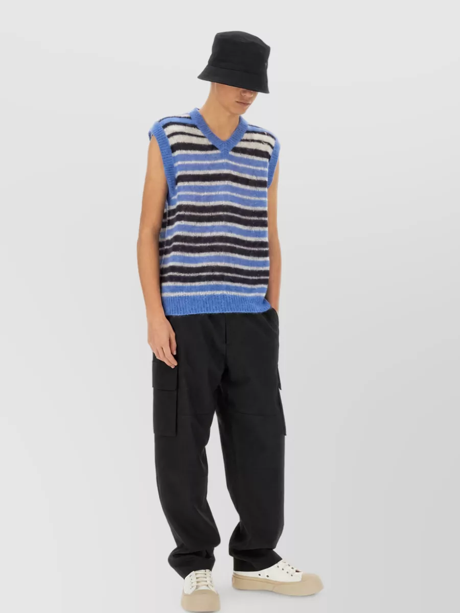 Marni mohair blend sleeveless jumper