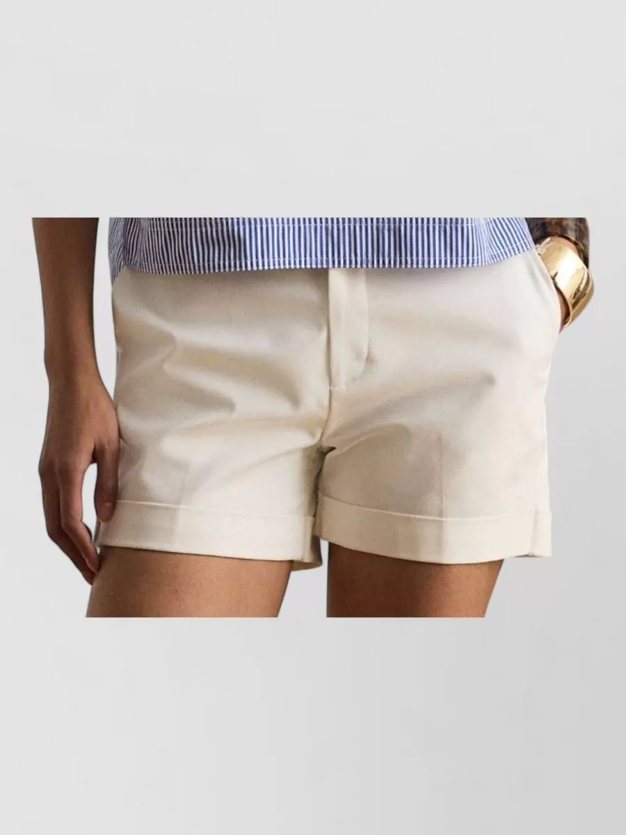 Lauren Ralph Lauren Striped Cropped Shirt