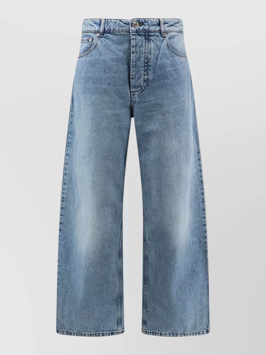 Ami Paris denim wide-leg jeans