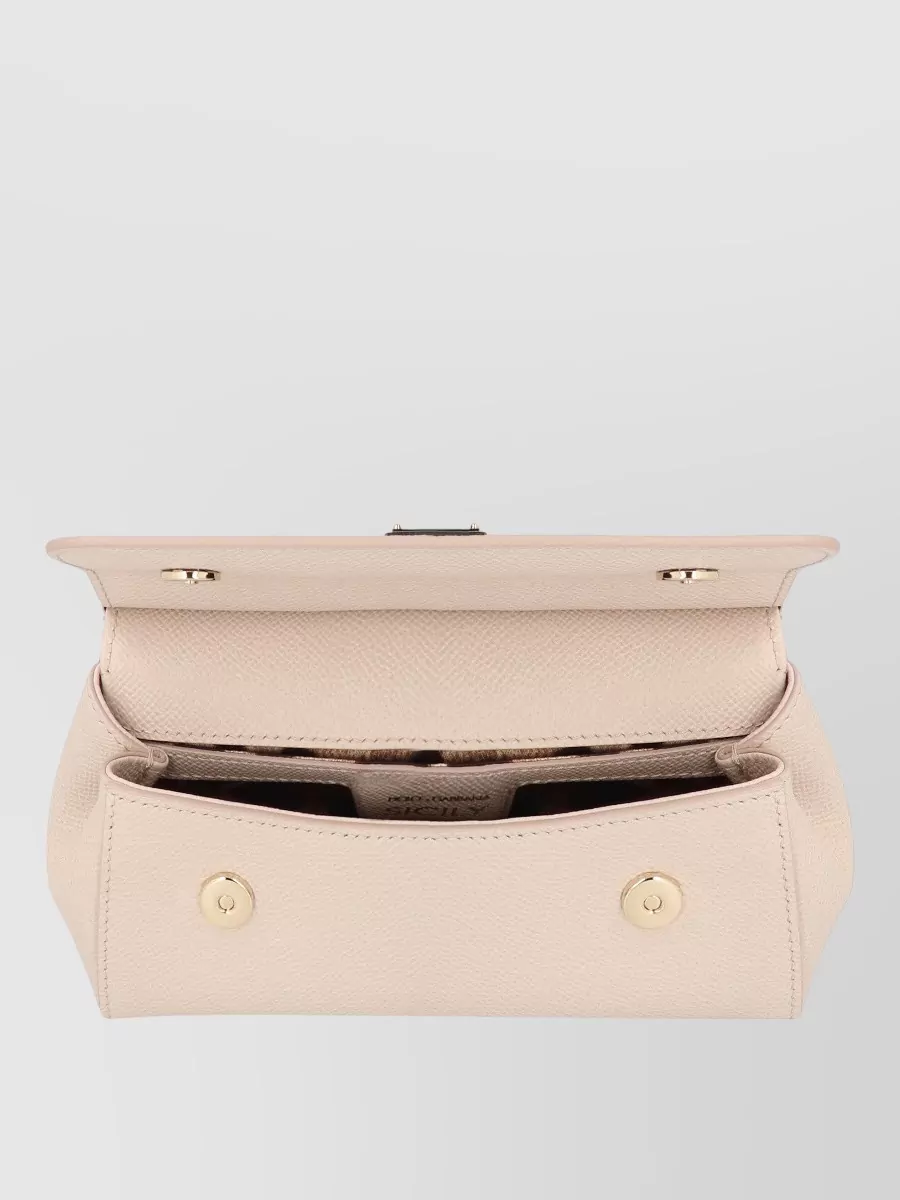 Dolce&Gabbana Sicily Mini Leather Shoulder Bag