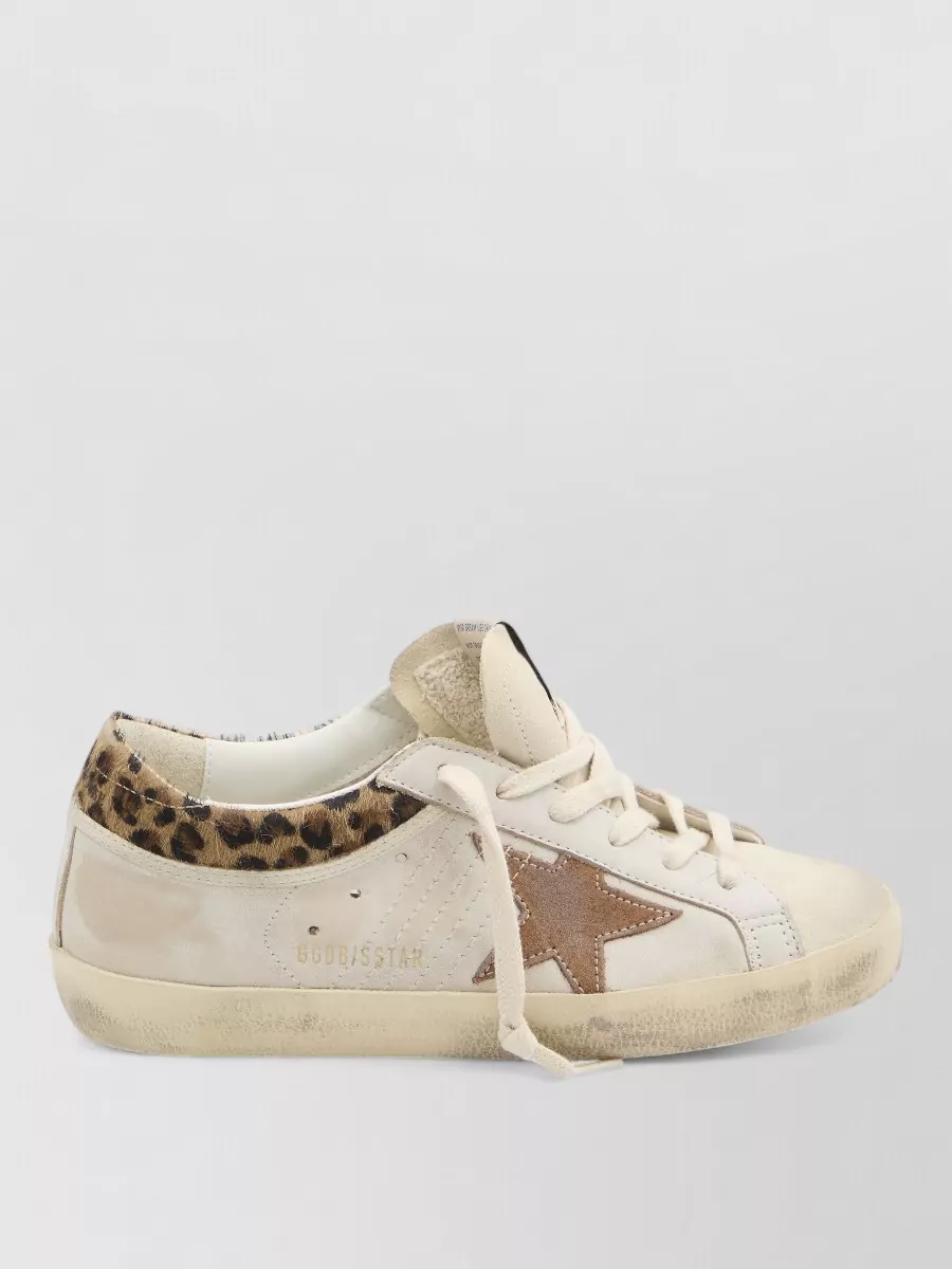 Golden Goose Star Suede Detail Sneakers Worn Finish