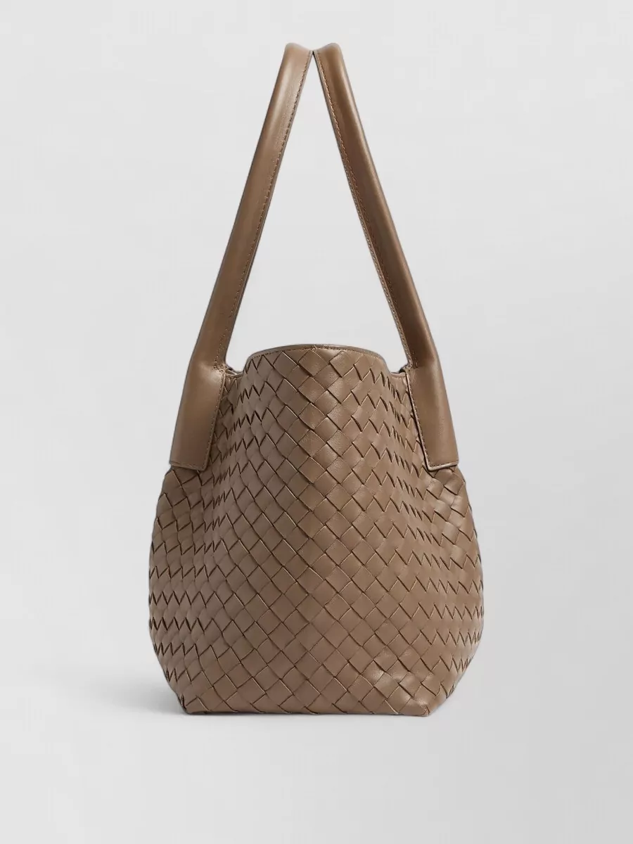 Bottega Veneta Pinacoteca Intrecciato Calfskin Reversible Tote Bag