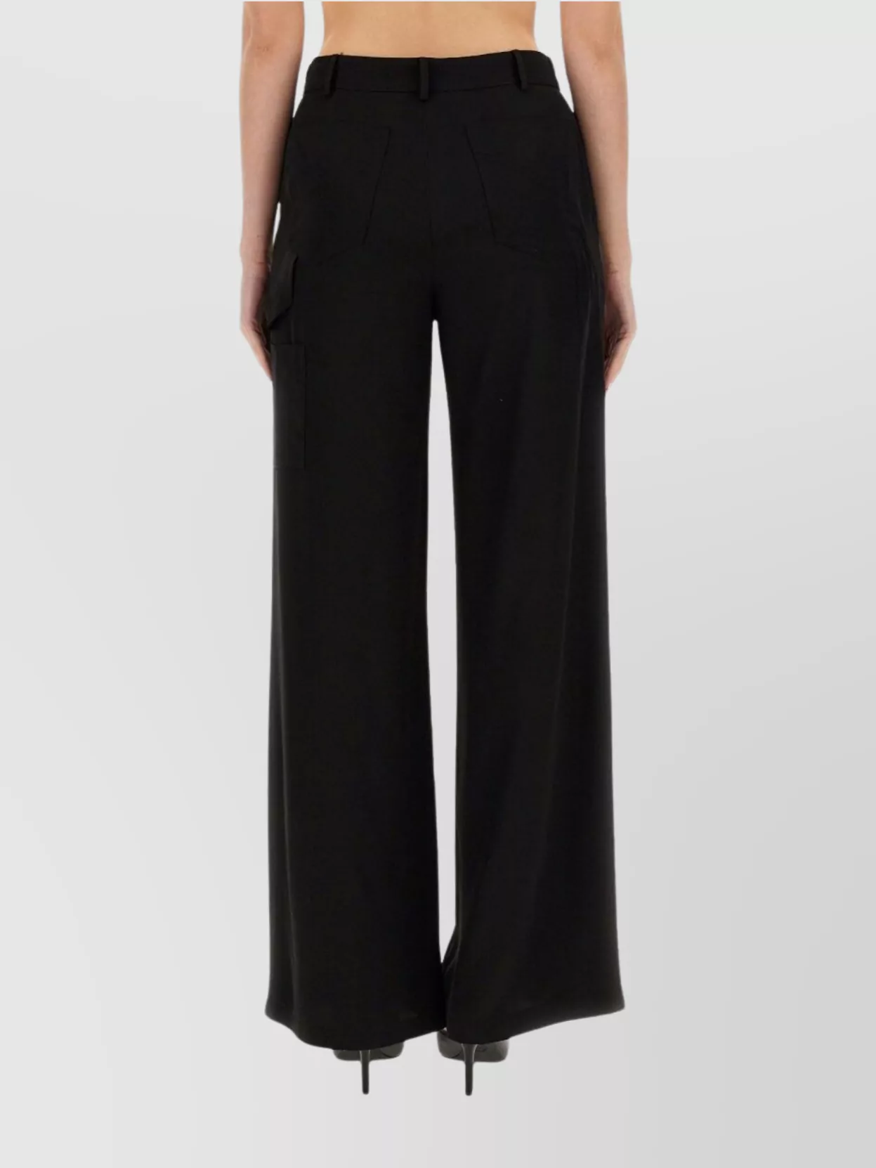 Moschino Wide-Leg Trousers Featuring Pockets