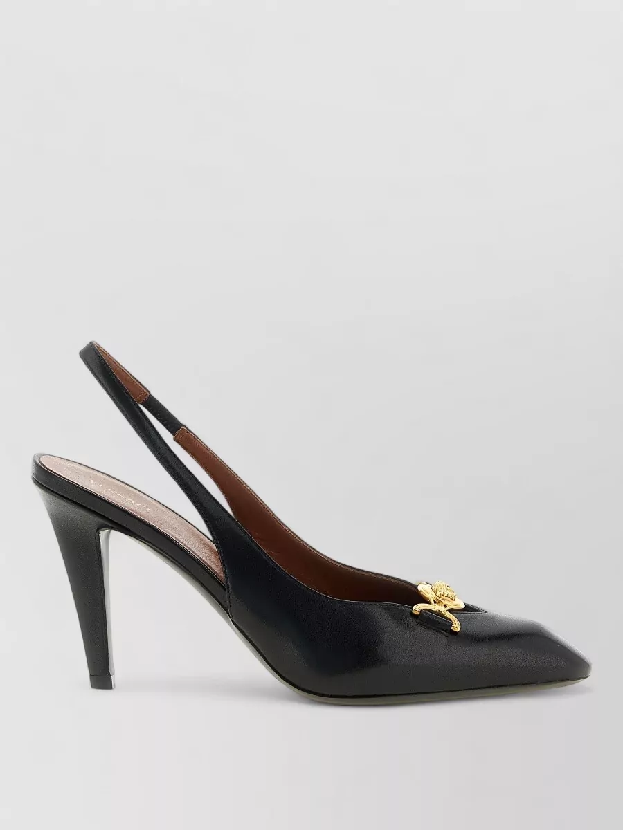 Versace Leather Slingback Mules